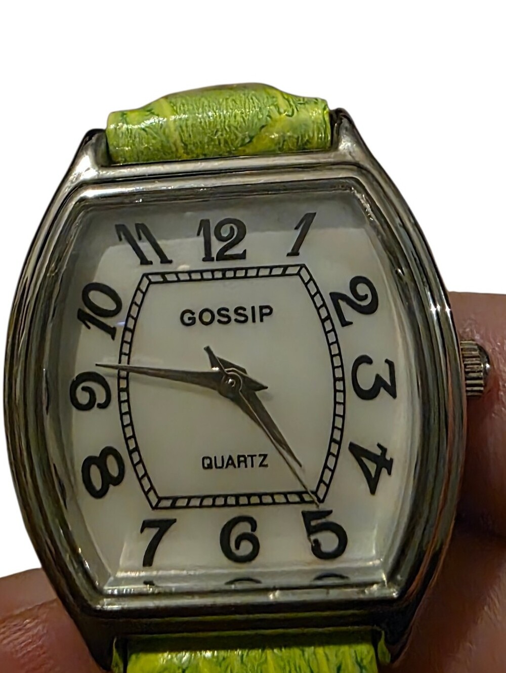 Gossip Lime Green Croc-Embossed Leather Strap Analog Watch - Picture 2 of 3